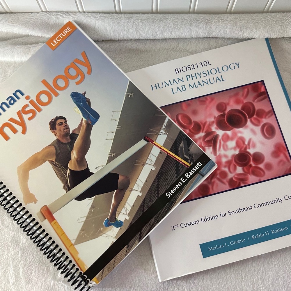 Pearson Human Physiology Lab Manual & Lecture Book 2nd Ed Used Good Some Writing